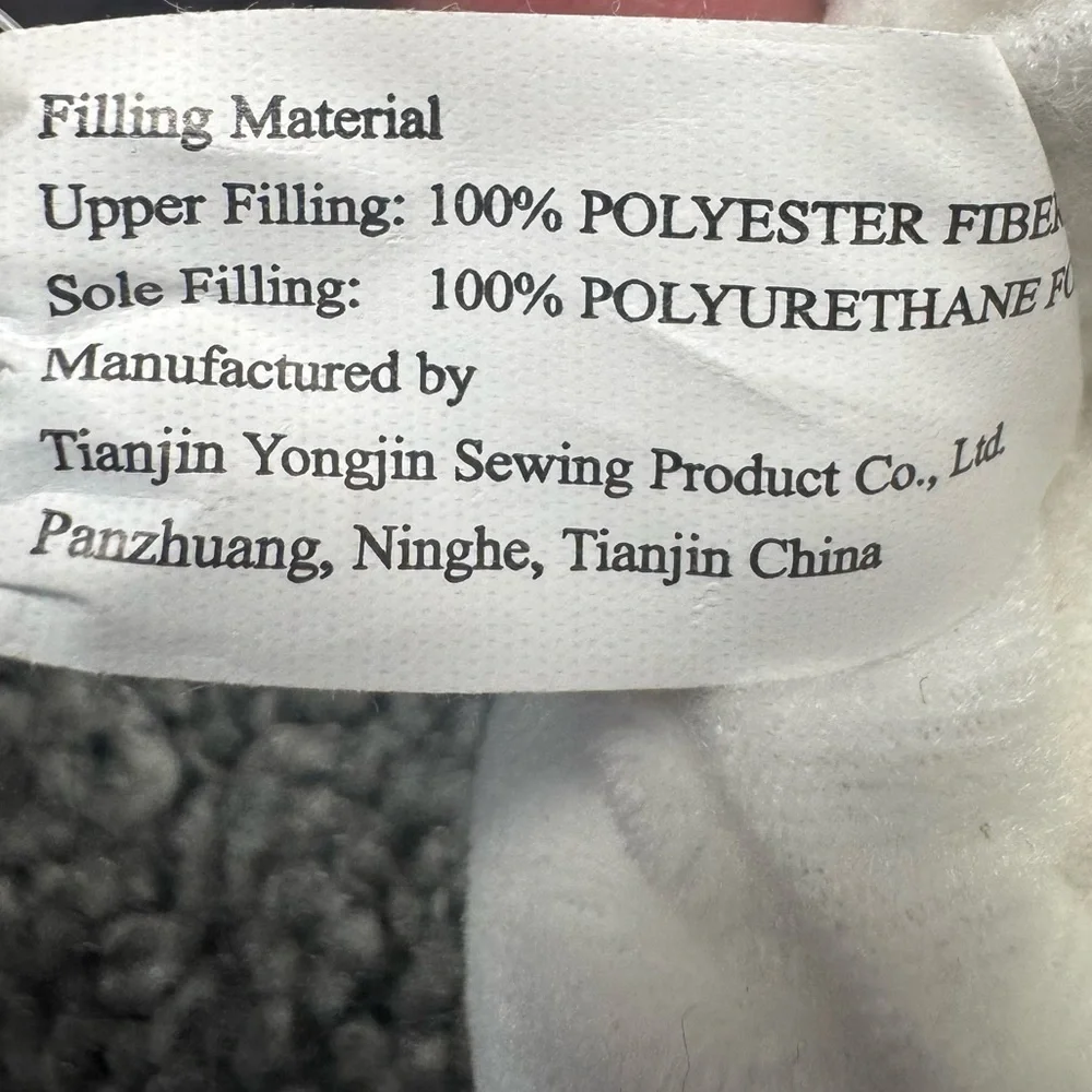 NWT Squishmallows Gray Shark Plush Slippers Size 9-10 Toddler - Picture 5 of 6